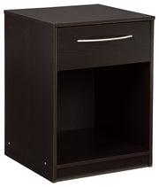 Signature Design by Ashley® Finch - Black - One Drawer Night Stand | Meri Furniture