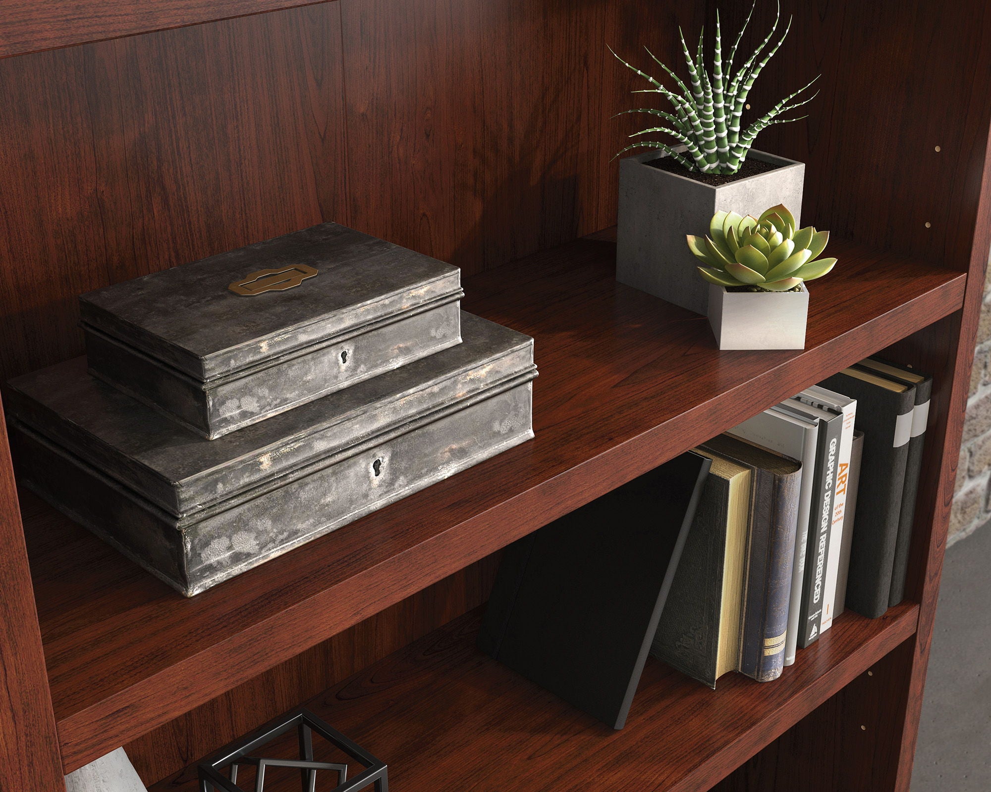 5-Shelf Commercial Office Storage in Cherry