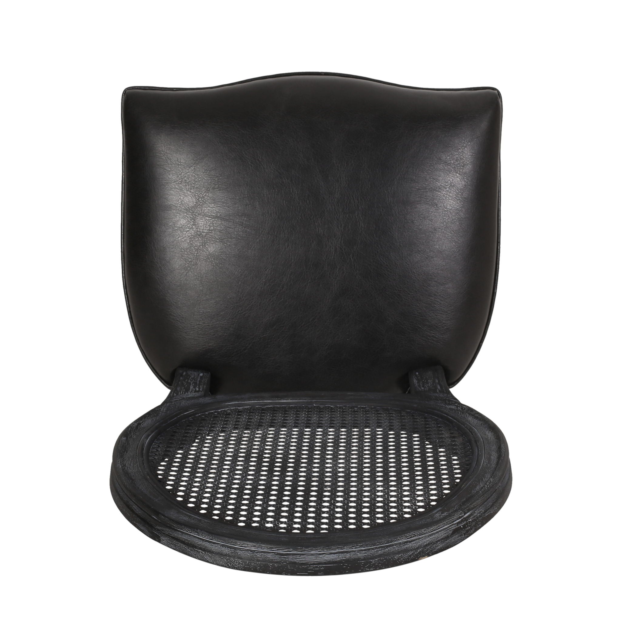 French Country Dining Chair With Cane Backrest (Set of 2)