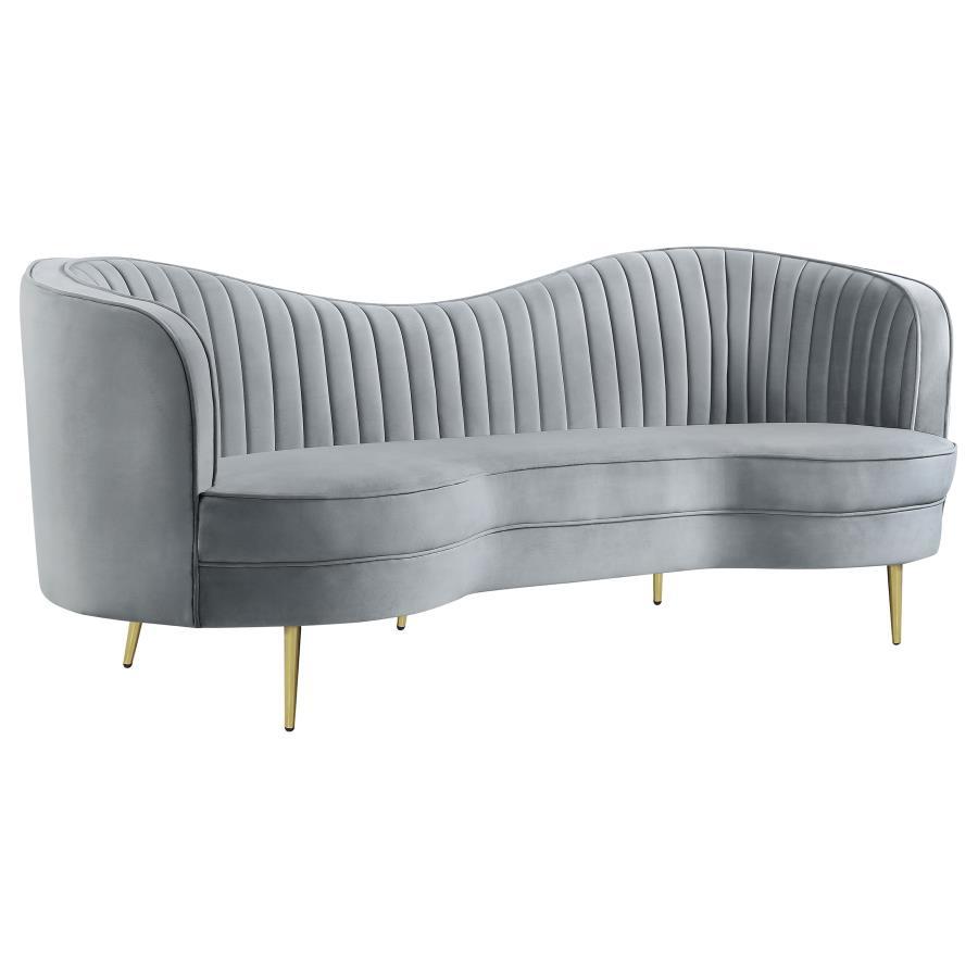 Coaster Fine Furniture Sophia - Upholstered Channel Tufted Sofa Set | Meri Furniture