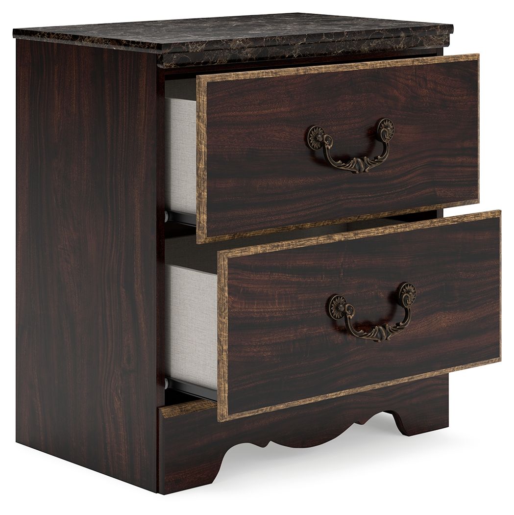 Signature Design by Ashley® Glosmount - Two-tone - Two Drawer Night Stand | Meri Furniture