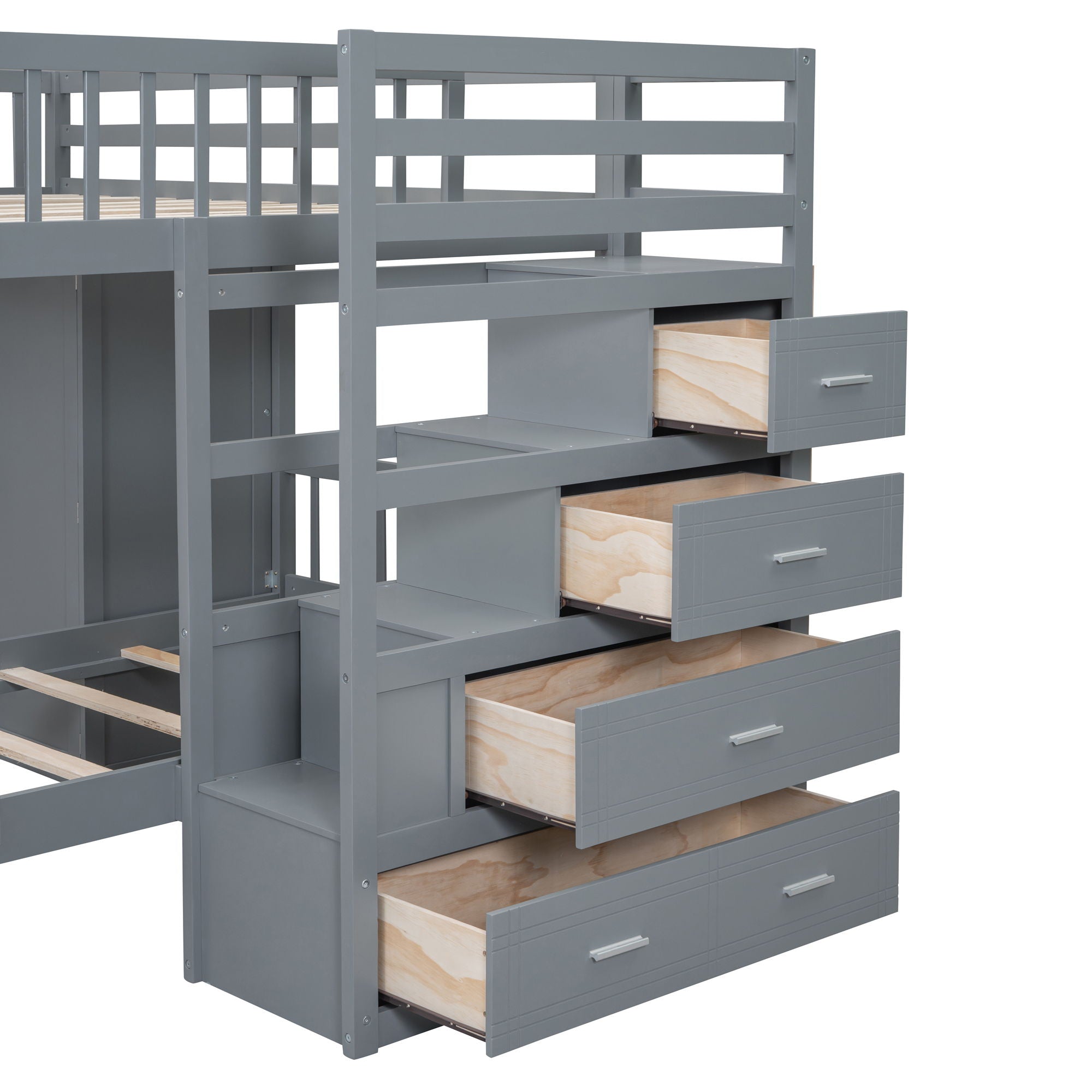 Bunk Bed With Wardrobe, Drawers