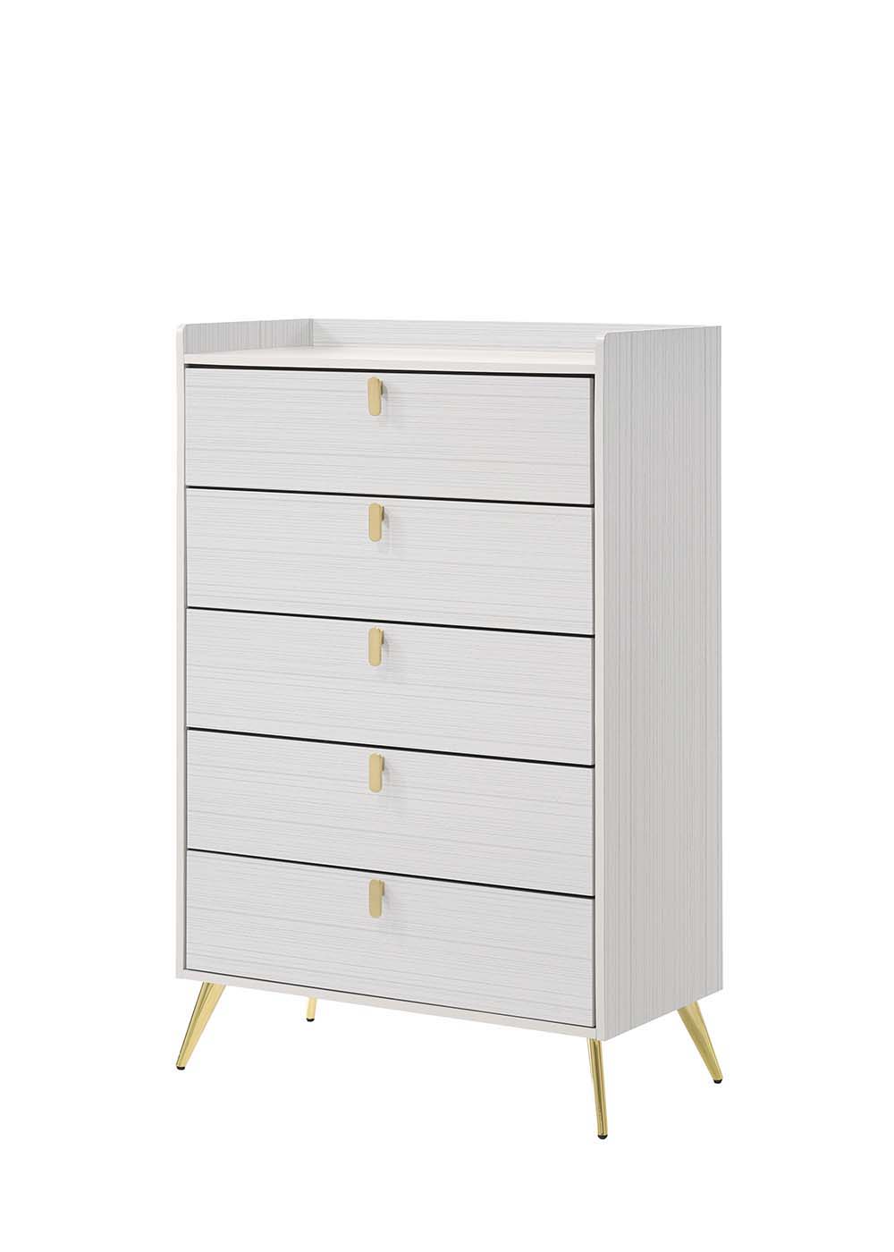 ACME Zeena - Chest - White Finish | Meri Furniture