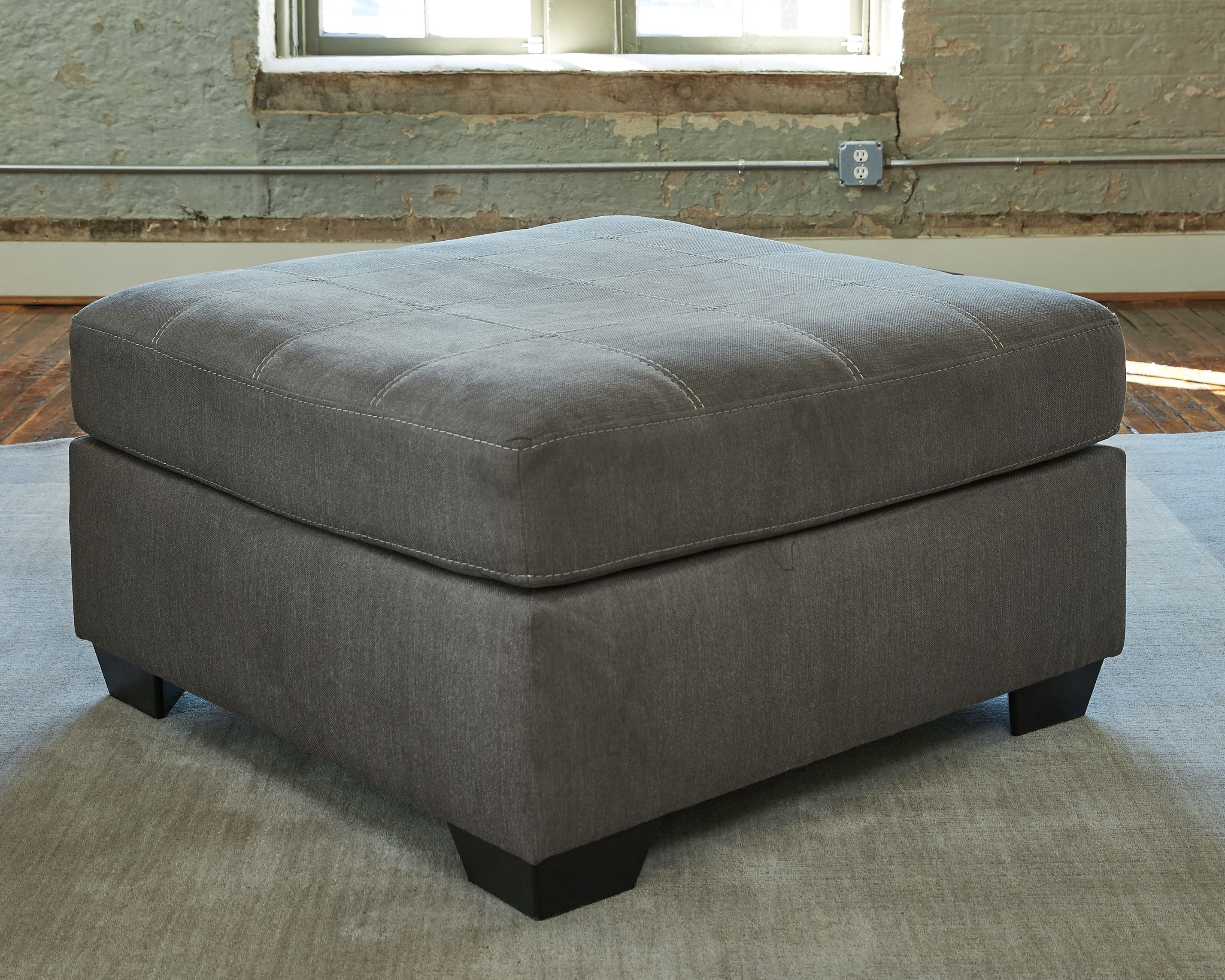Ashley Furniture Pitkin - Slate - Oversized Accent Ottoman | Meri Furniture