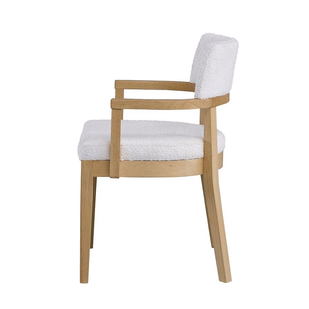 Kasem - Arm Chair Set of 2) - Gorge Fabric & Oak