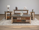 Antique - Multi-Drawer Table With 8 Drawers