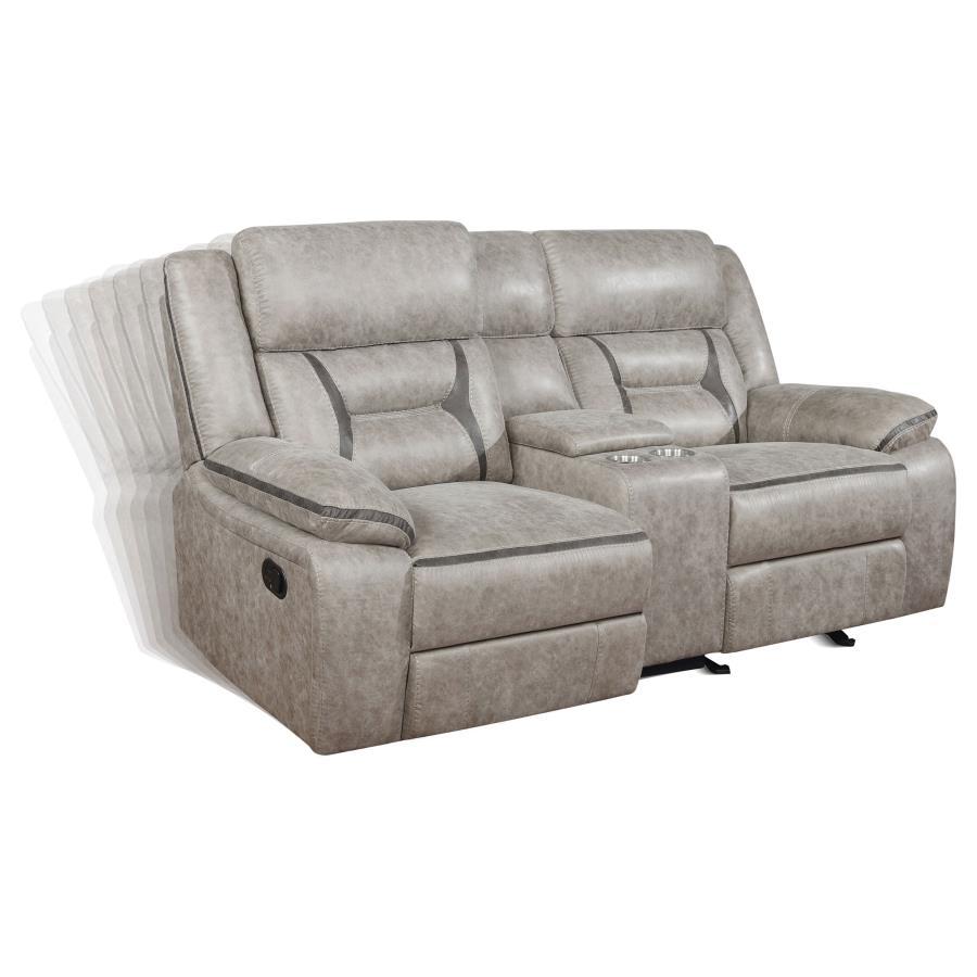 Coaster Fine Furniture Greer - Upholstered Motion Reclining Loveseat | Meri Furniture