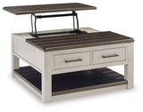 Signature Design by Ashley® Darborn - Gray / Brown - Lift Top Cocktail Table | Meri Furniture