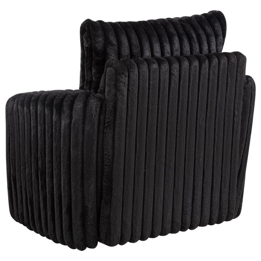 Sarco - Corduroy Upholstered Swivel Accent Arm Chair