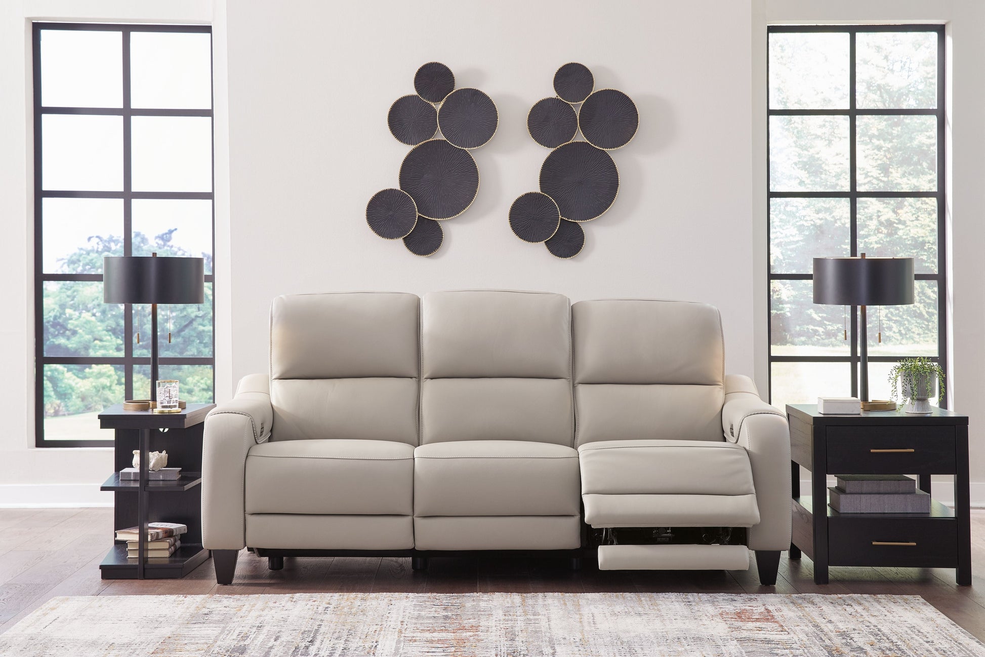 Signature Design by Ashley® Mercomatic - Power Reclining Sofa With Adj Headrest | Meri Furniture