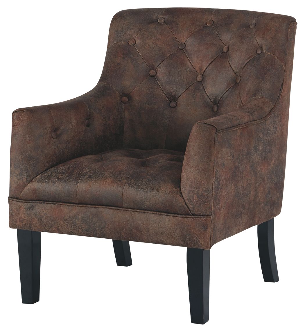Ashley Furniture Drakelle - Mahogany - Accent Chair | Meri Furniture