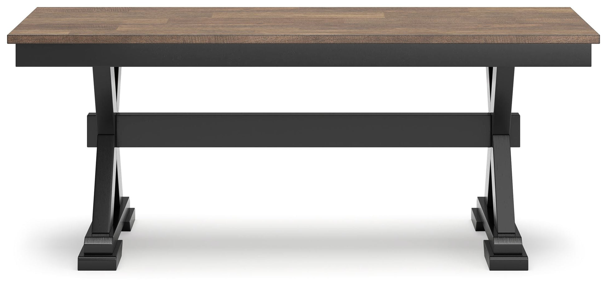Signature Design by Ashley® Wildenauer - Brown / Black - Large Dining Room Bench | Meri Furniture