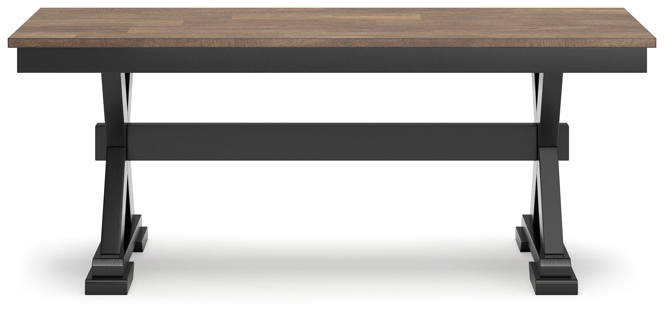 Signature Design by Ashley® Wildenauer - Brown / Black - Large Dining Room Bench | Meri Furniture