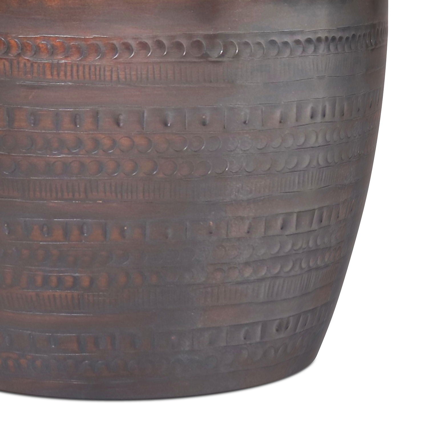 Johnsen - Handcrafted Large Metal Accent Table