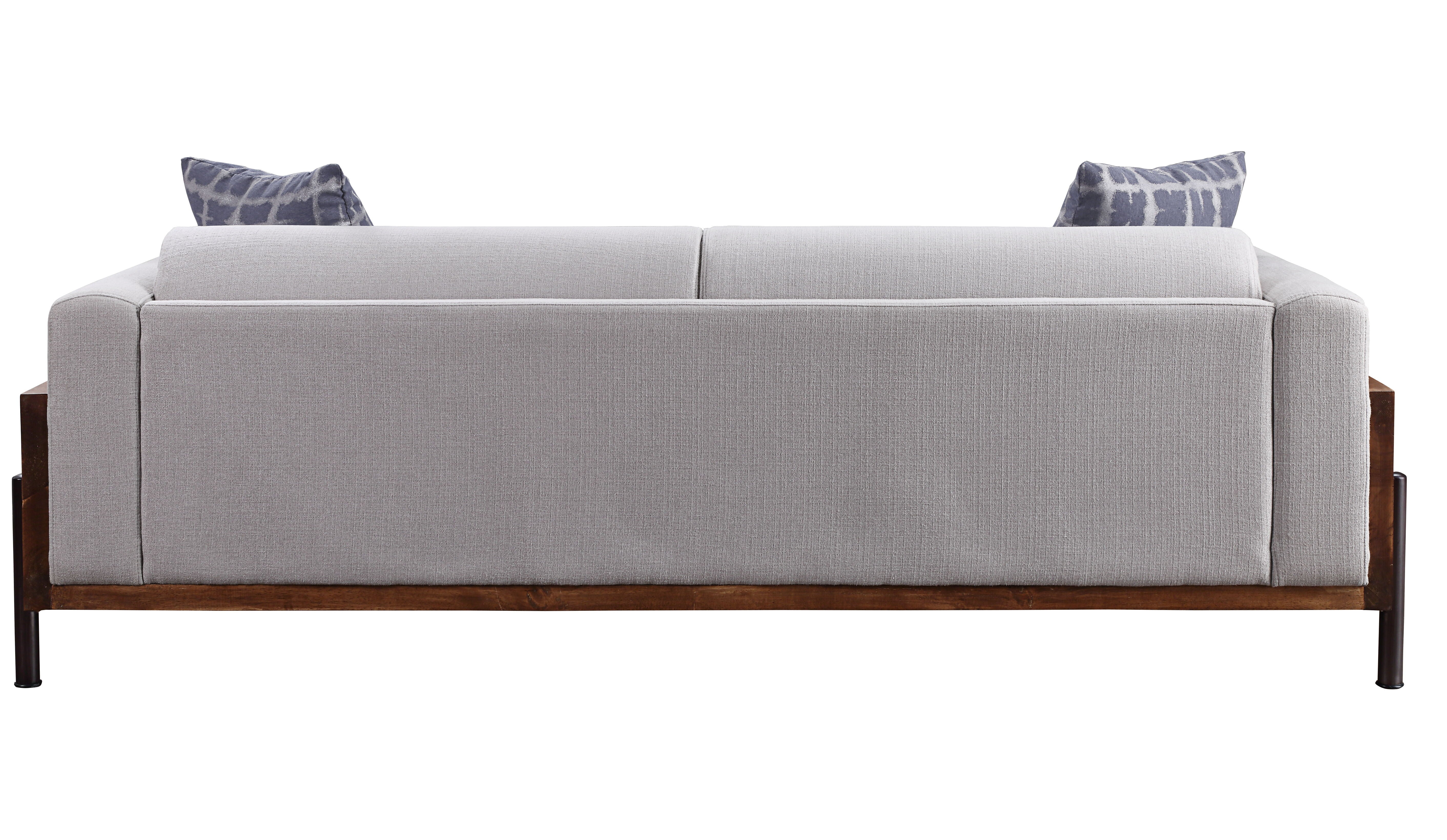 ACME Pelton - Sofa - Fabric & Walnut | Meri Furniture