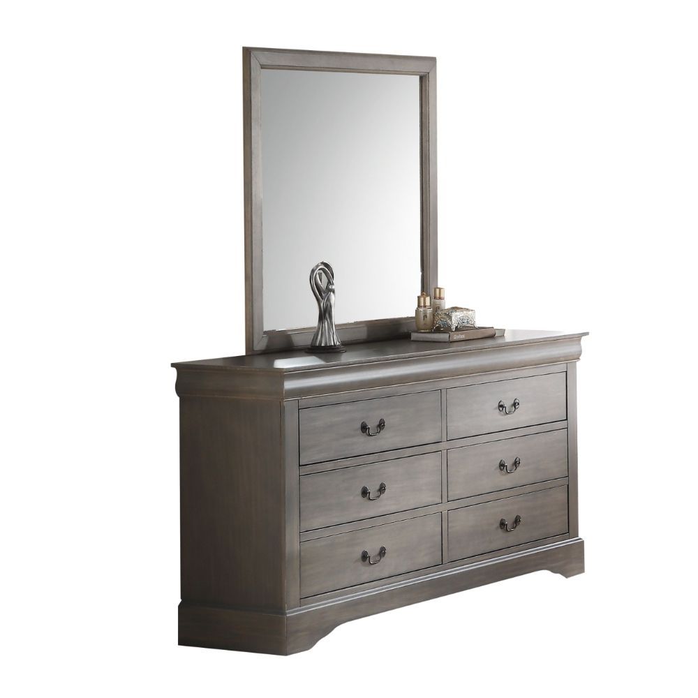 ACME This mirror simple in style with a rectangular frame. It will be the perfect complement from the most sophisticated to decor casual settings. | Meri Furniture