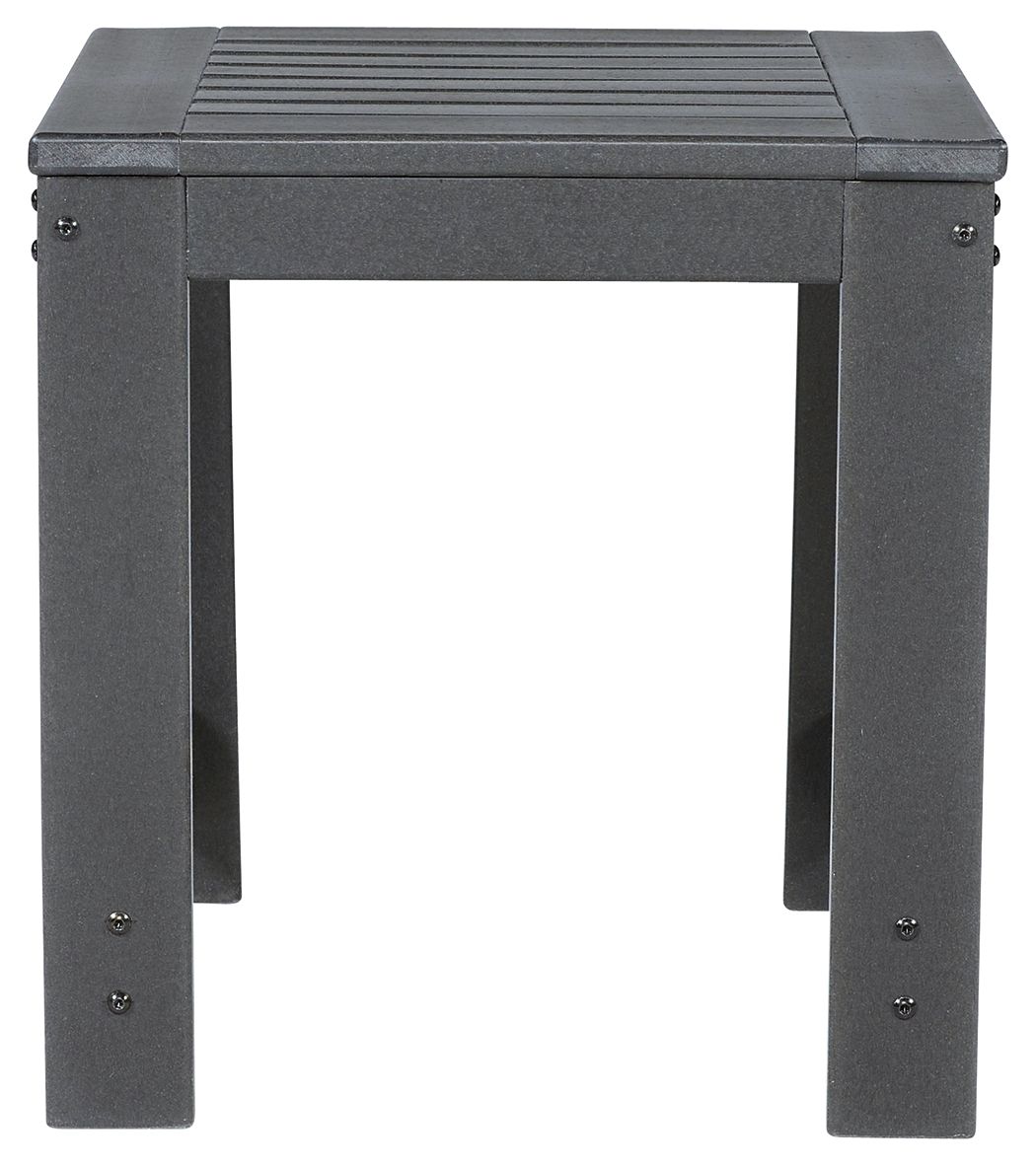 Signature Design by Ashley® Amora - Charcoal Gray - Square End Table | Meri Furniture