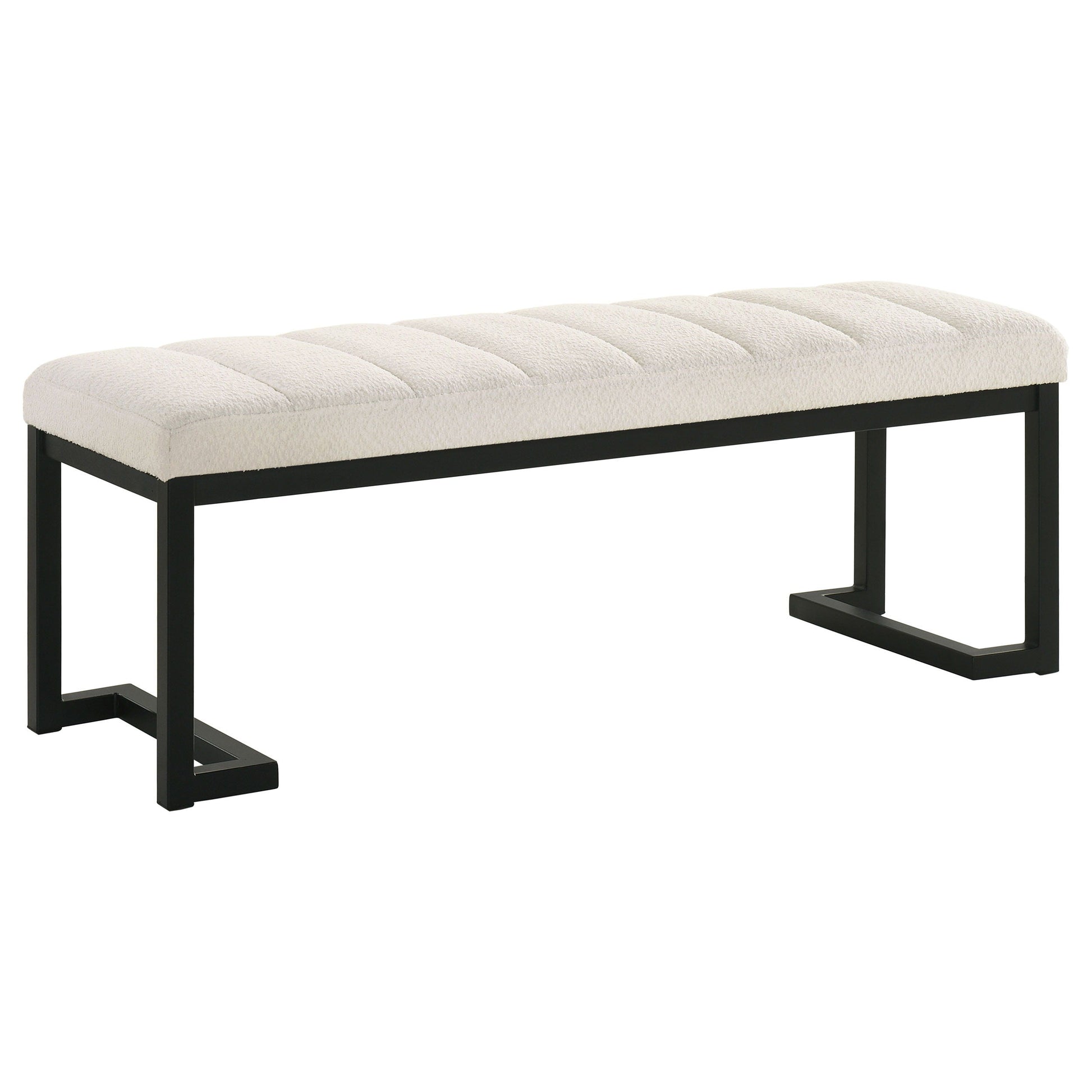 Coaster Fine Furniture Mesa - Boucle Upholstered Tufted Accent Bench | Meri Furniture