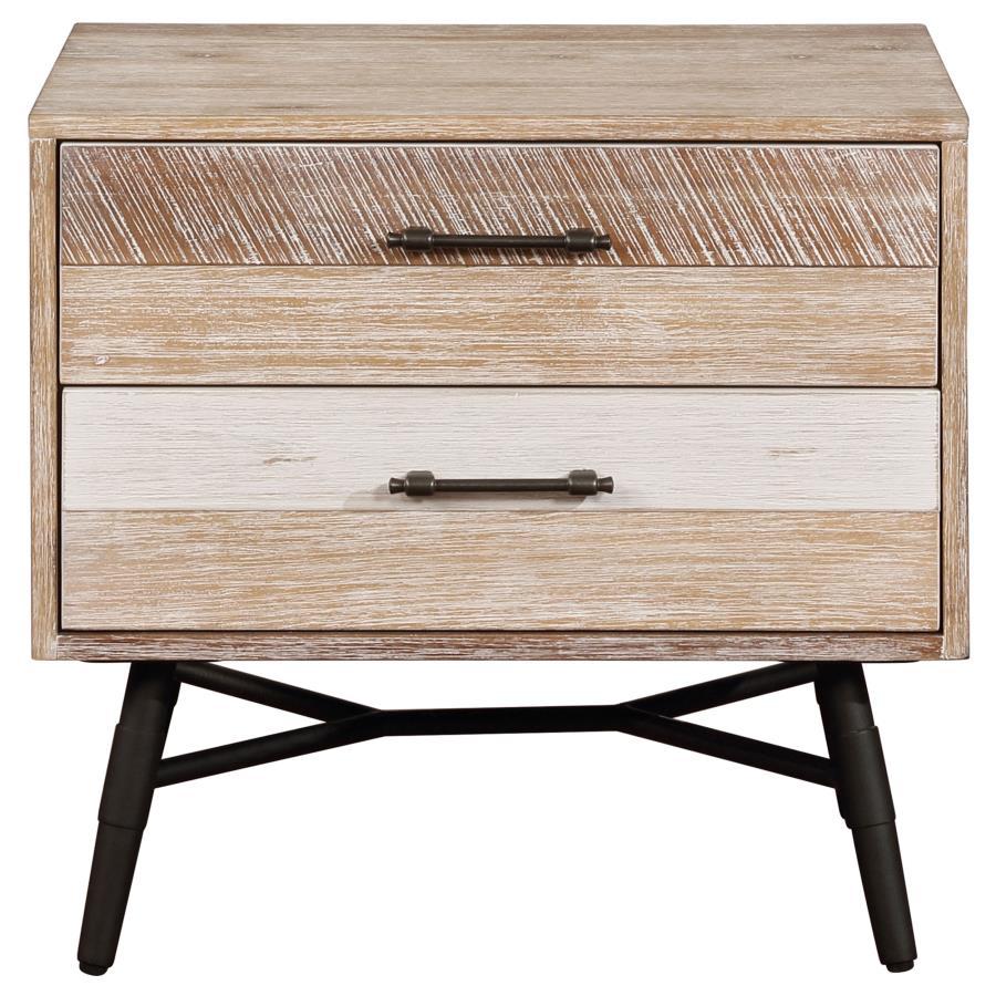 Marlow - 2-Drawer Nightstand - Rough Sawn Multi