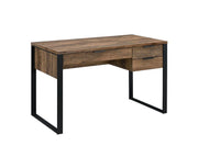ACME Aflo - Writing Desk - Weathered Oak & Black Finish | Meri Furniture