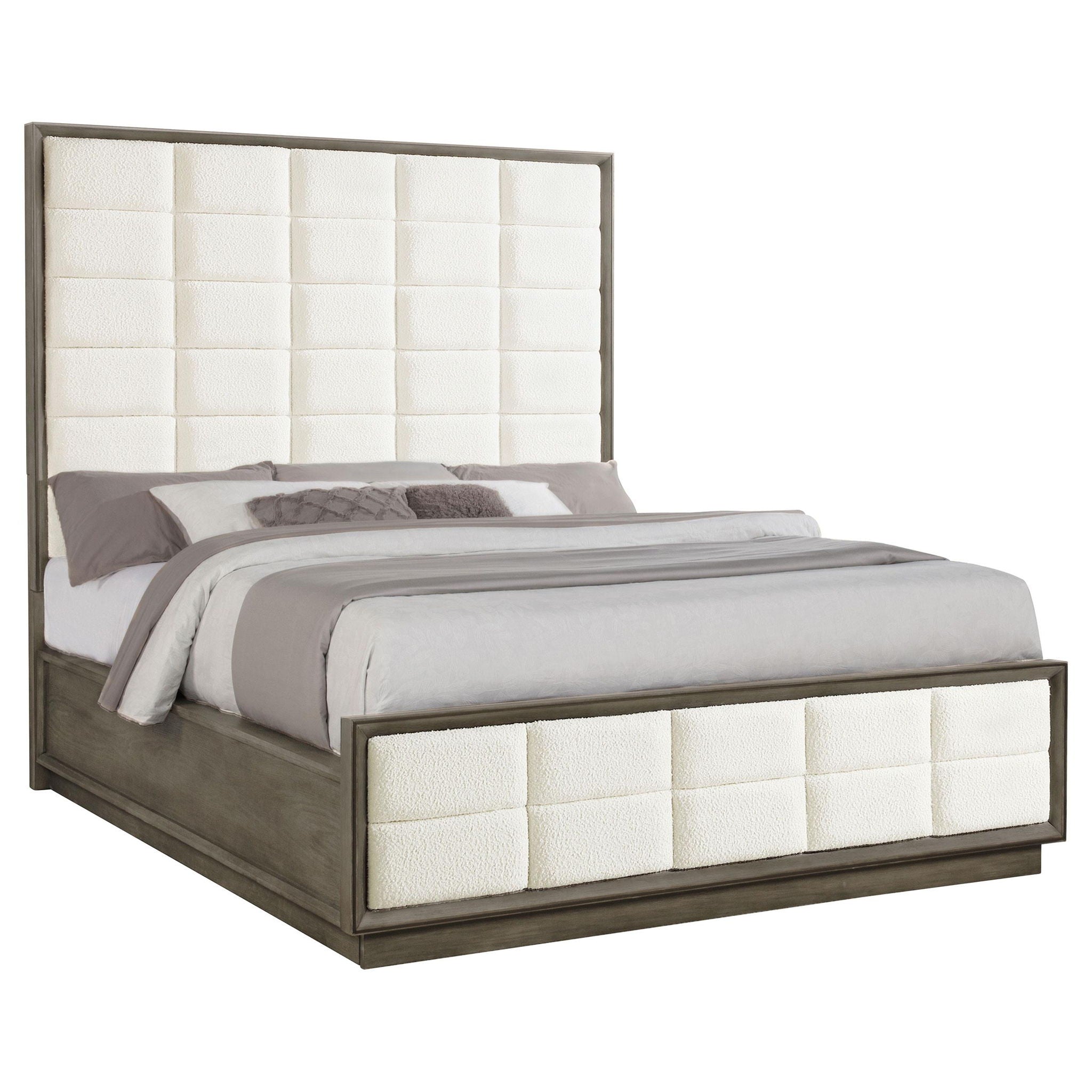 Durango 80-inch California King Panel Bed Taupe Oak