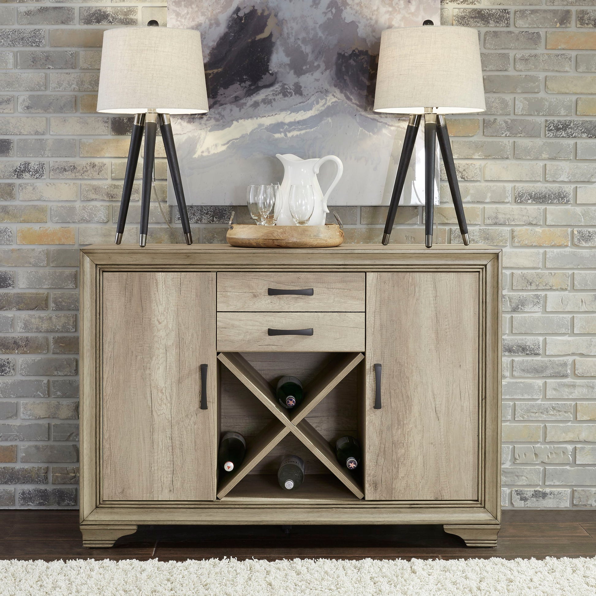 Liberty Furniture Sun Valley - Server - Light Brown | Meri Furniture