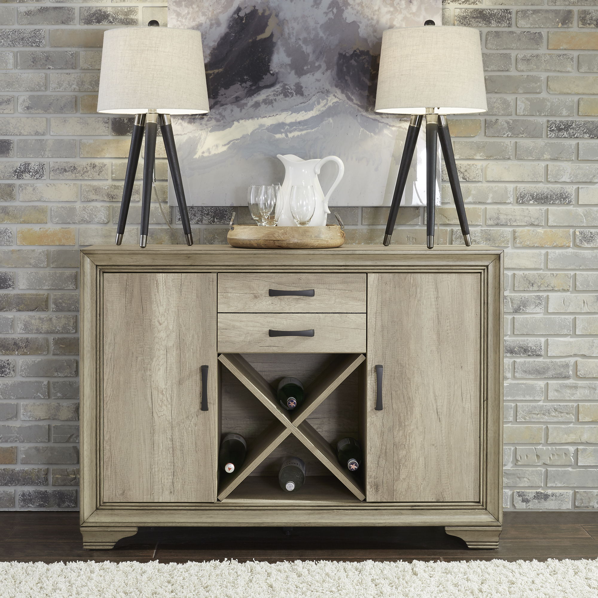 Liberty Furniture Sun Valley - Server - Light Brown | Meri Furniture