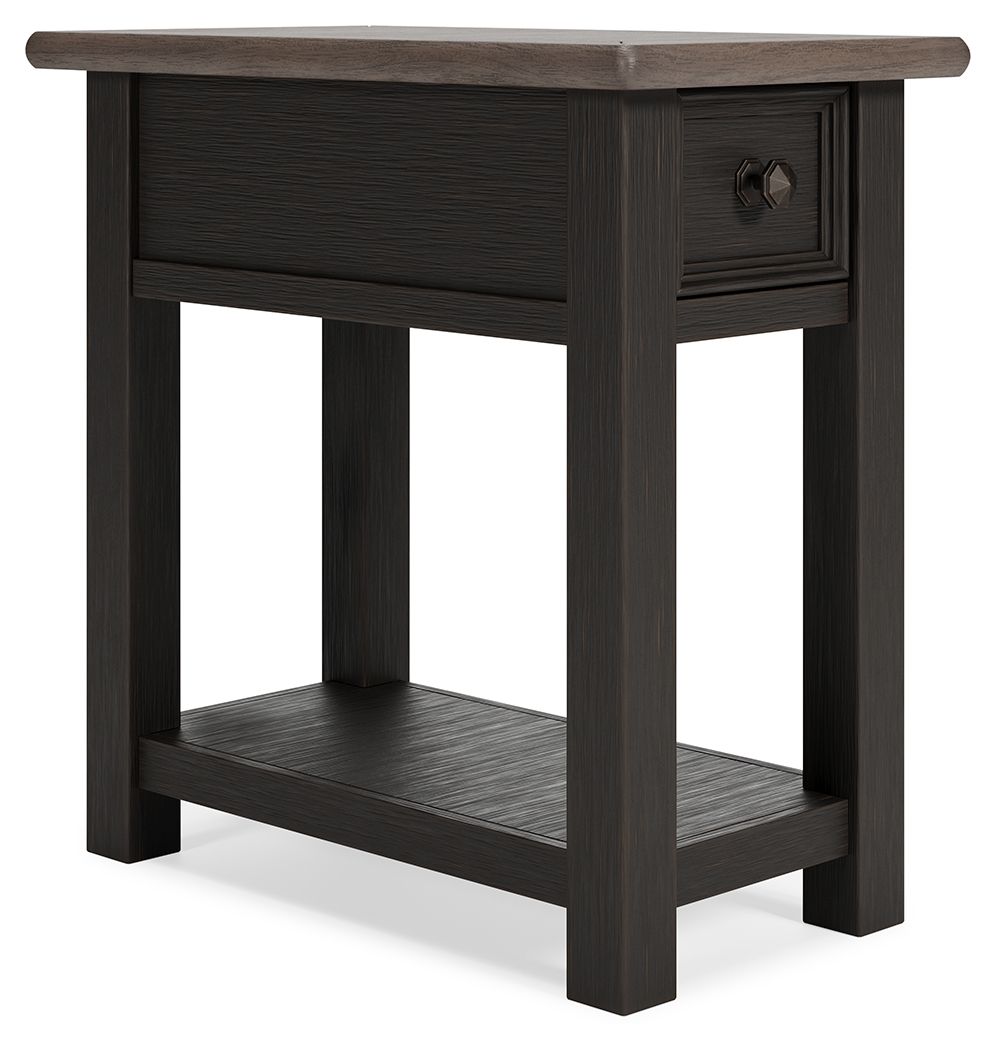 Ashley Furniture Tyler - Black / Gray - Chair Side End Table | Meri Furniture