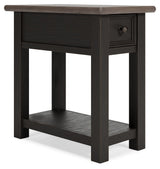 Ashley Furniture Tyler - Black / Gray - Chair Side End Table | Meri Furniture