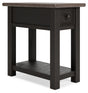 Ashley Furniture Tyler - Black / Gray - Chair Side End Table | Meri Furniture