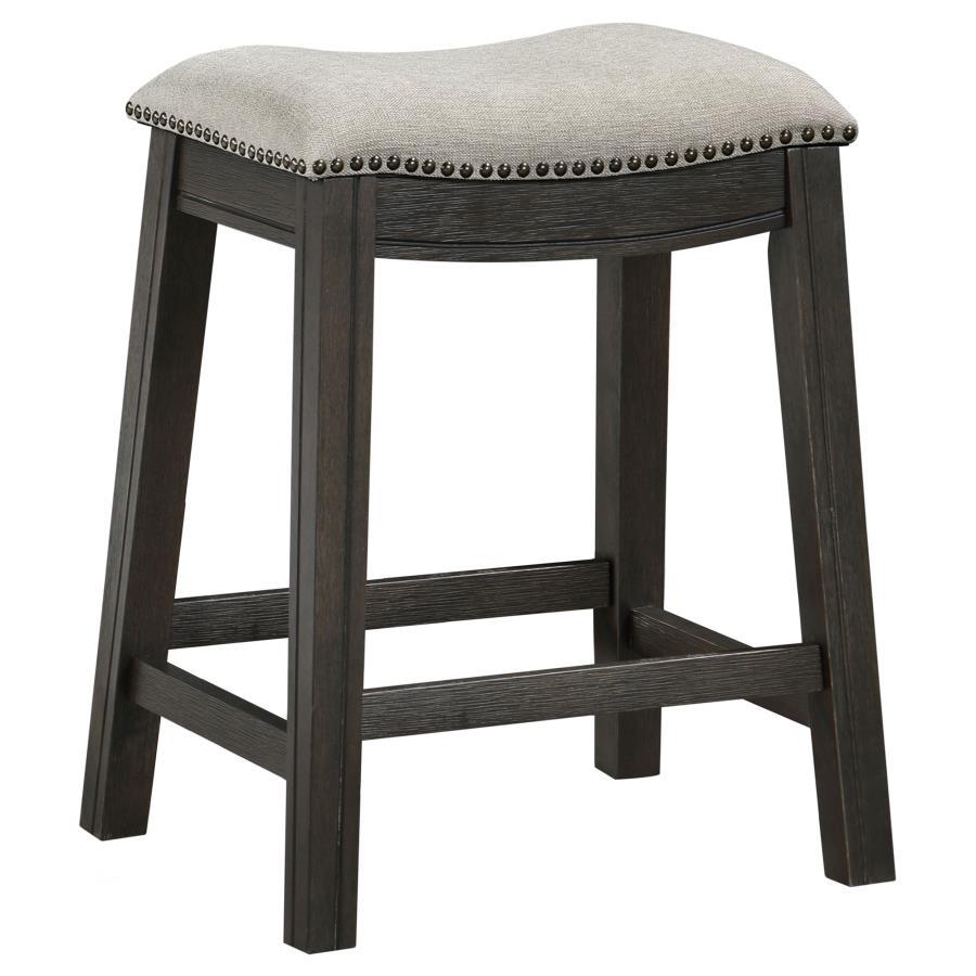 Coaster Fine Furniture Elliston - Backless Counter Stool (Set of 2) - Dark Gray | Meri Furniture