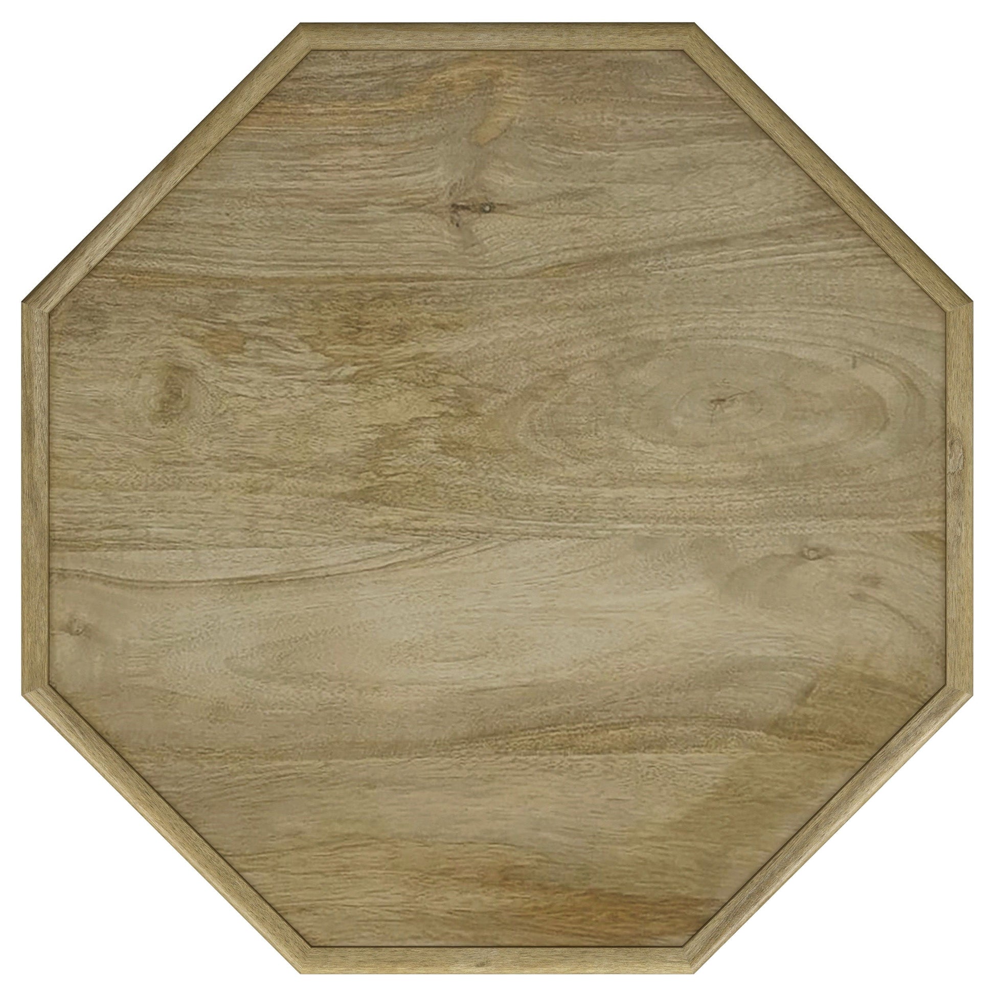 Coaster Fine Furniture Torres - Octagonal Solid Mango Wood Side Table - Natural Brown | Meri Furniture