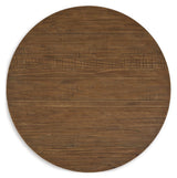Signature Design by Ashley® Mackifeld - Warm Brown - Round Cocktail Table | Meri Furniture