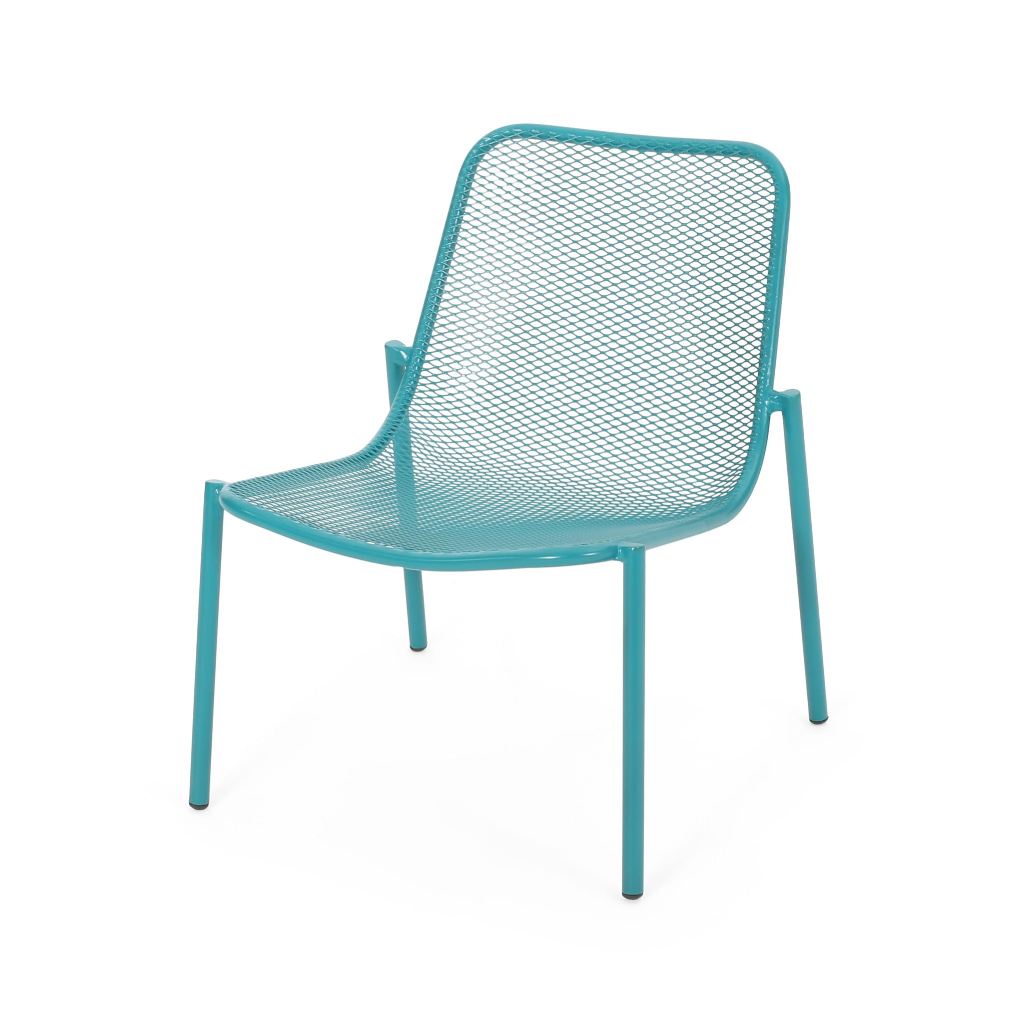 Outdoor Iron Chair With Mesh Design