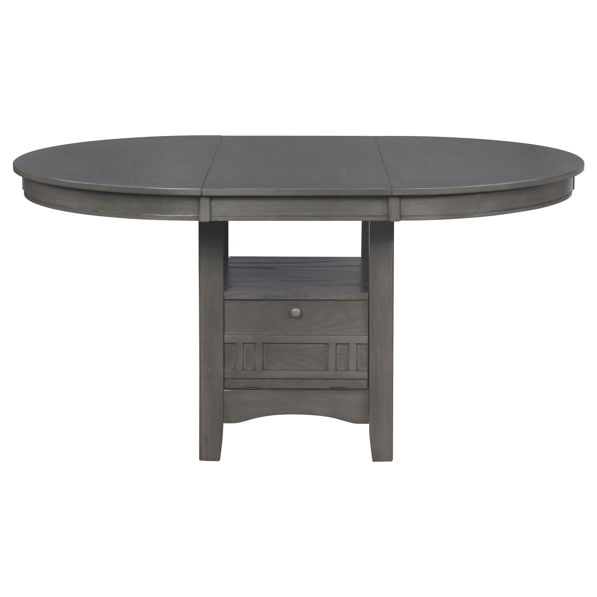 Ingall - 5 Piece Set With Storage Table And Upholstered Chairs - Medium Gray