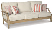 Ashley Furniture Clare - Beige - Sofa With Cushion | Meri Furniture