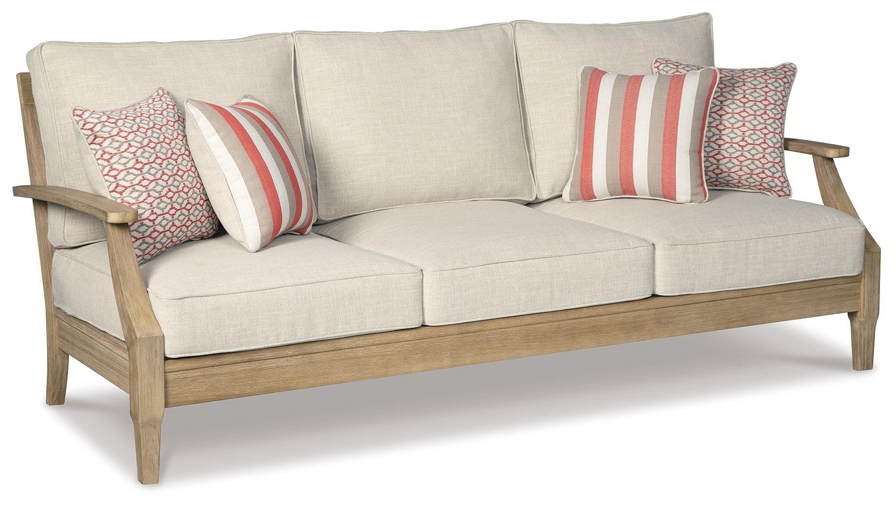 Ashley Furniture Clare - Beige - Sofa With Cushion | Meri Furniture