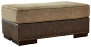 Signature Design by Ashley® Alesbury - Chocolate - Ottoman | Meri Furniture