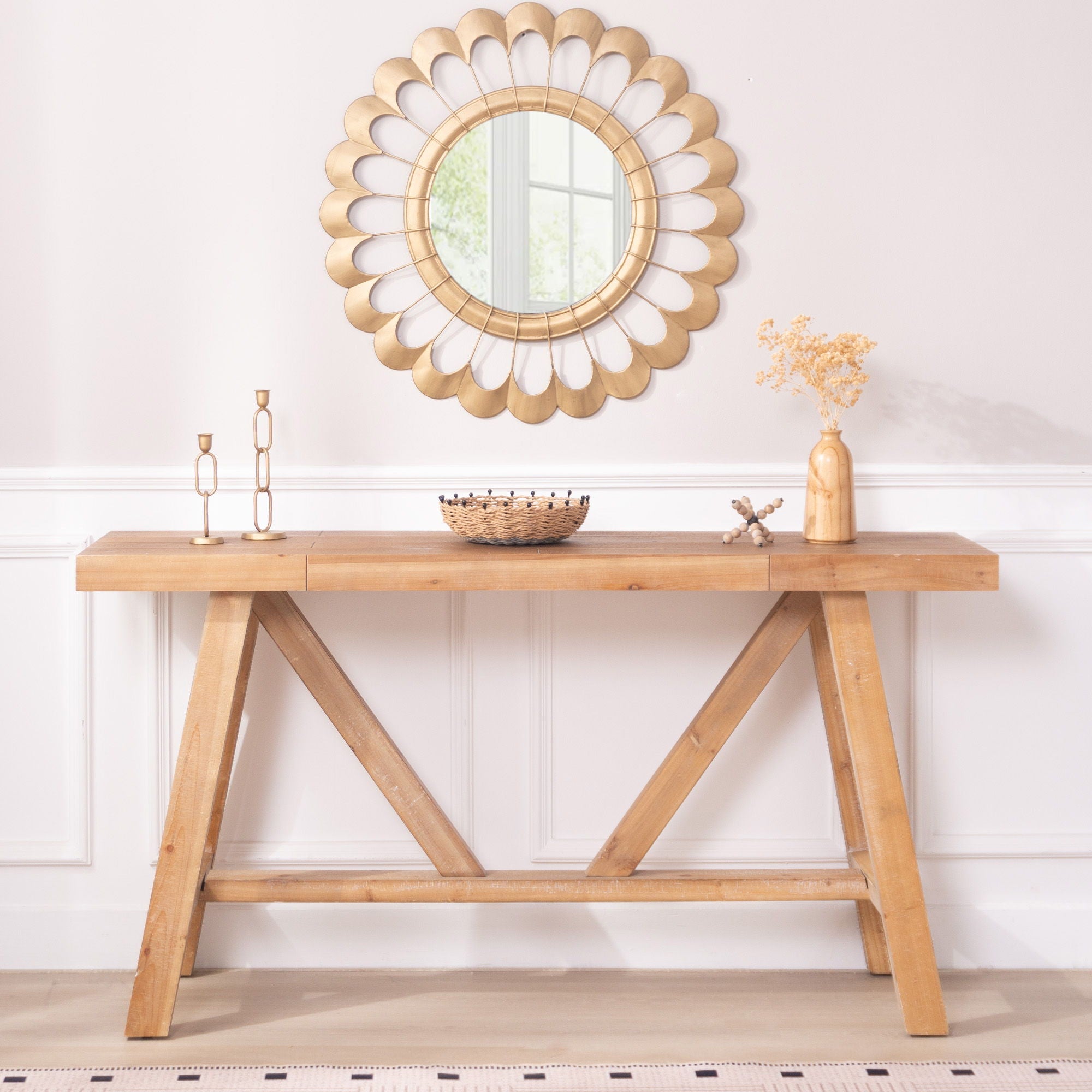 A-Frame Console Table - Natural