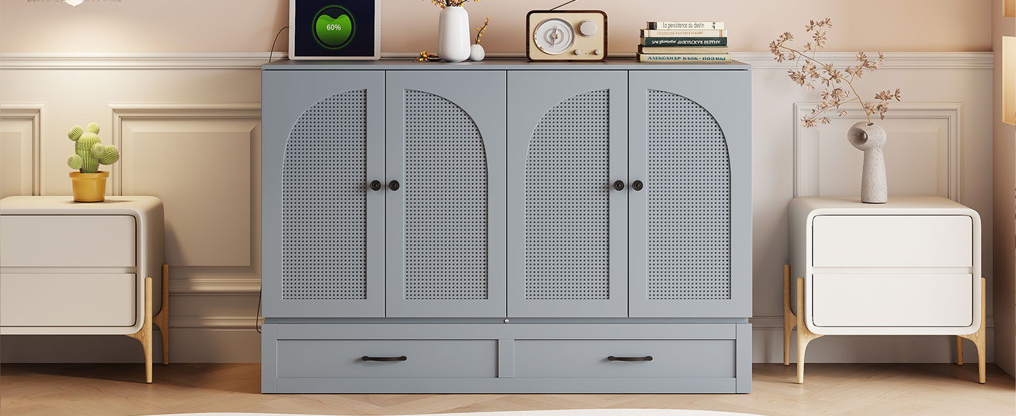 Murphy Bed With Large Drawers