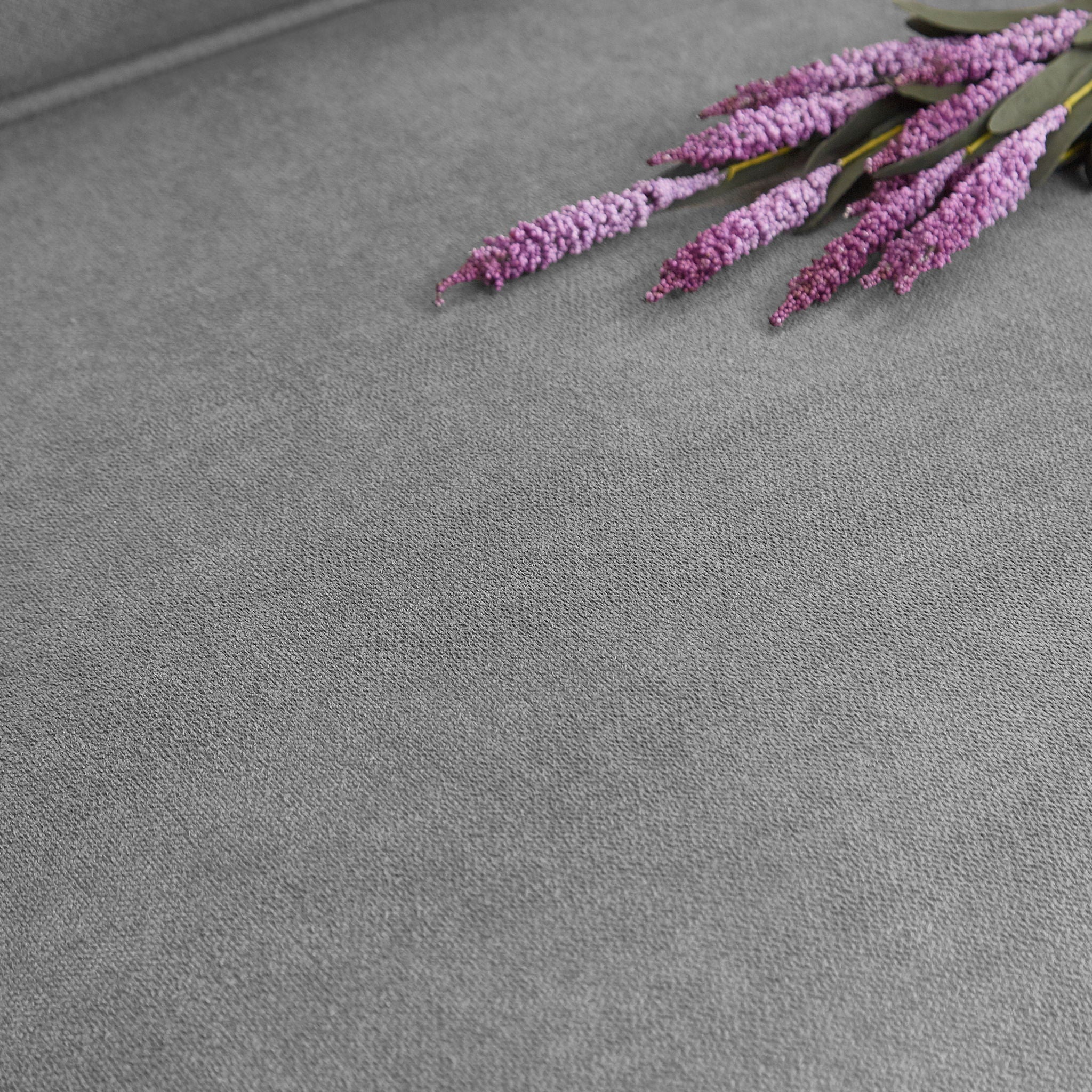 Modern Snowfleece Fabric 3 Seater Sofa With Cup Holder