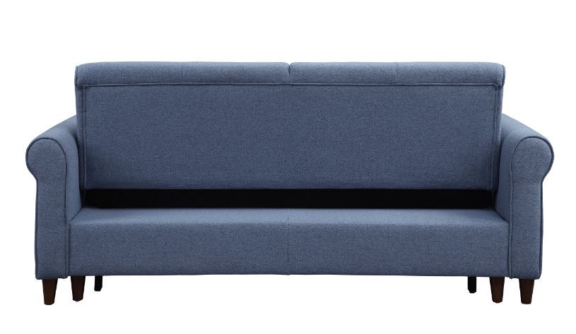 Nichelle - Sofa With Sleeper - Blue Fabric
