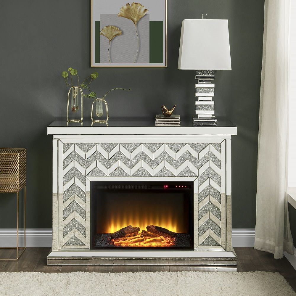 Noralie - Table Lamp - Mirrored & Faux Diamonds