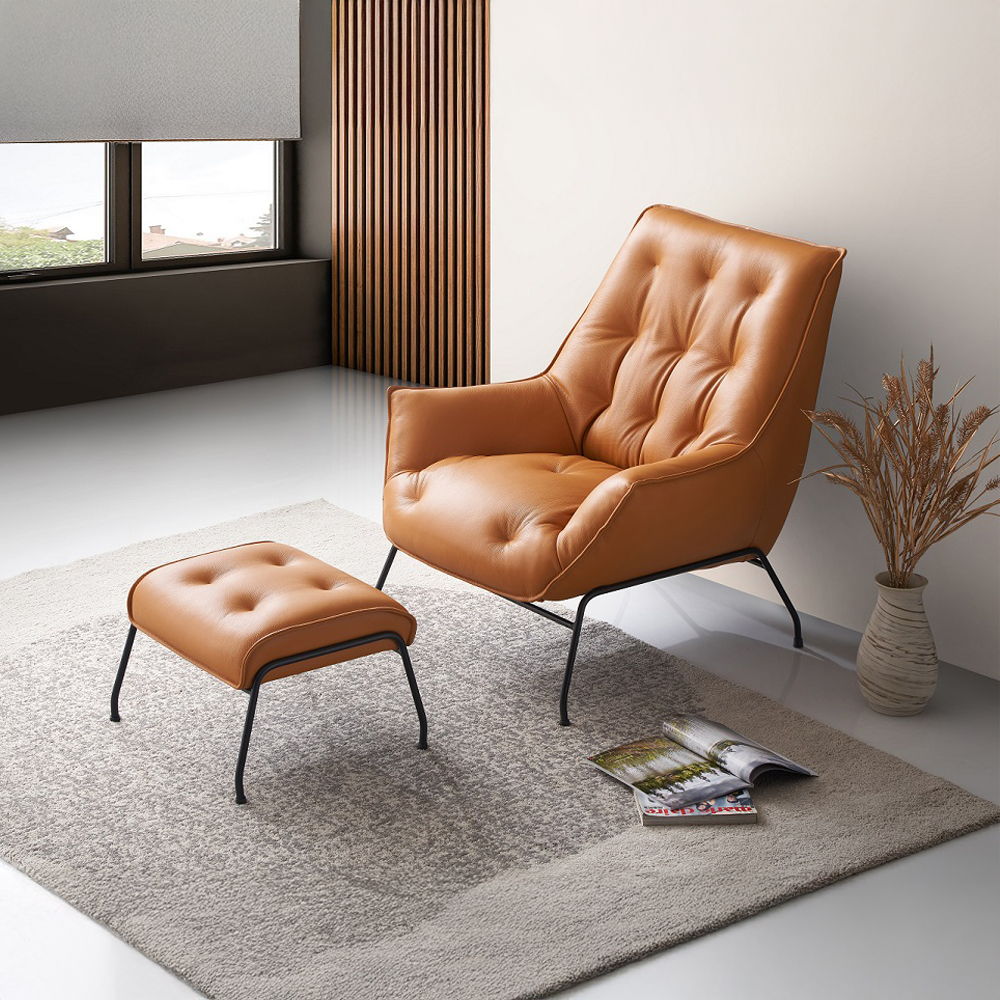 Zusa - Accent Chair & Ottoman
