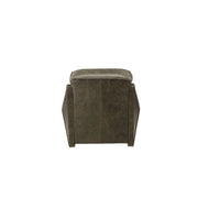 ACME Winchester - Chair - Aluminum & Distress Espresso Top Grain Leather | Meri Furniture