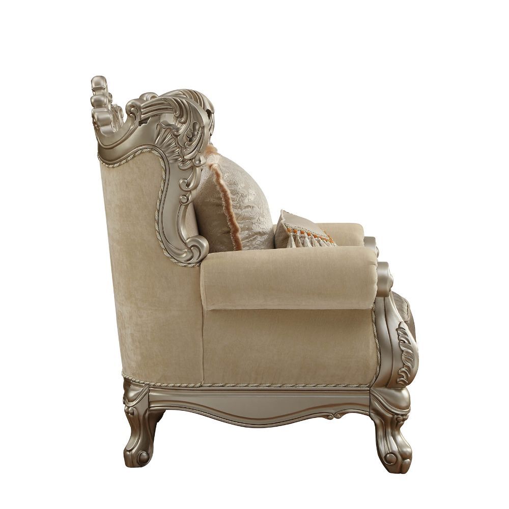 ACME Ranita - Chair - Fabric & Champagne | Meri Furniture