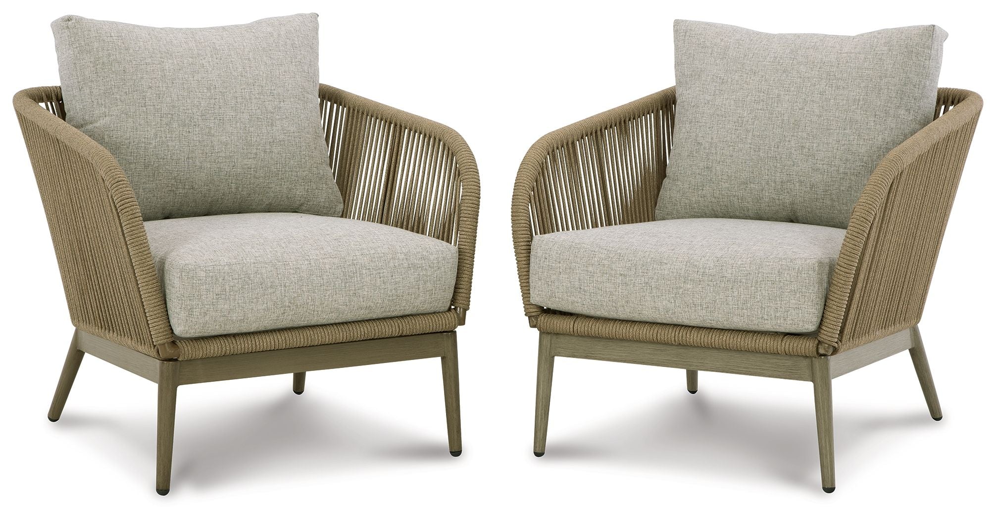 Signature Design by Ashley® Swiss Valley - Beige - Lounge Chair W/Cushion (Set of 2) | Meri Furniture