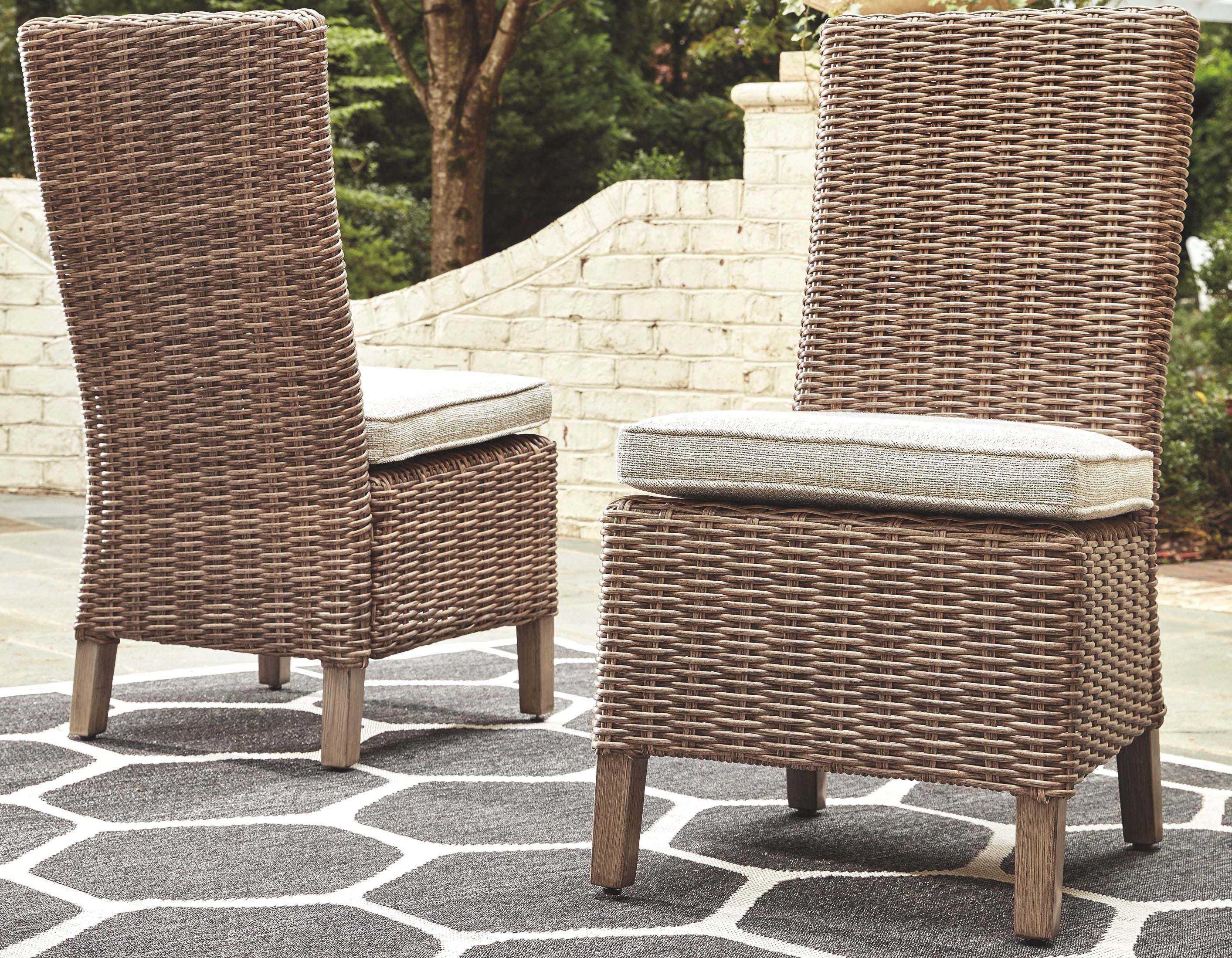 Ashley Furniture Beachcroft - Outdoor Dining Side Chair | Meri Furniture
