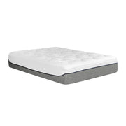 Ultra Plush 13" Gel Memory Foam Mattress For King Size Bed With Double Layered Jacquard Cover - Gray / White
