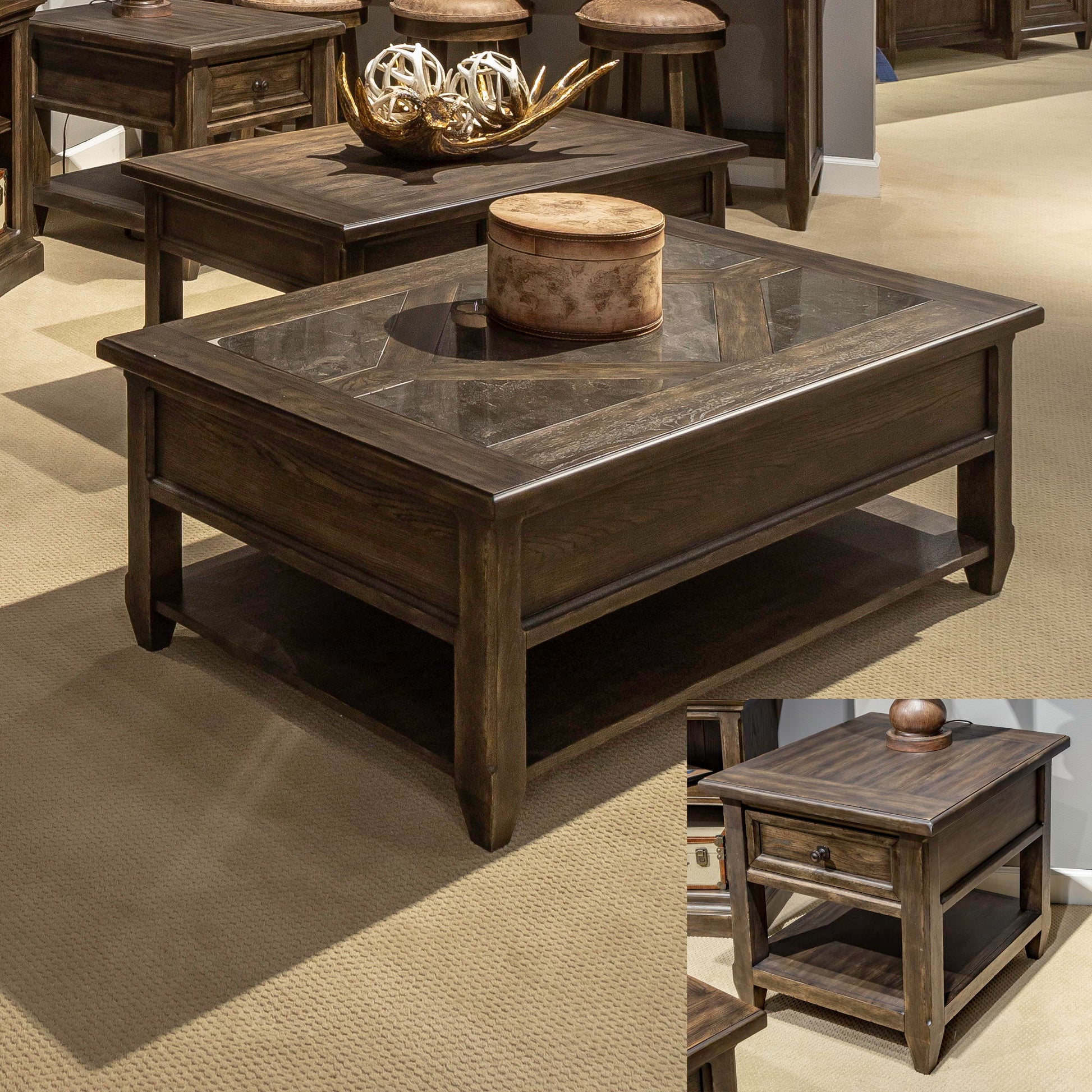 Liberty Furniture Paradise Valley - 3 Piece Set - Dark Brown | Meri Furniture
